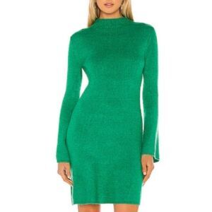 Bardot Green sweater dress